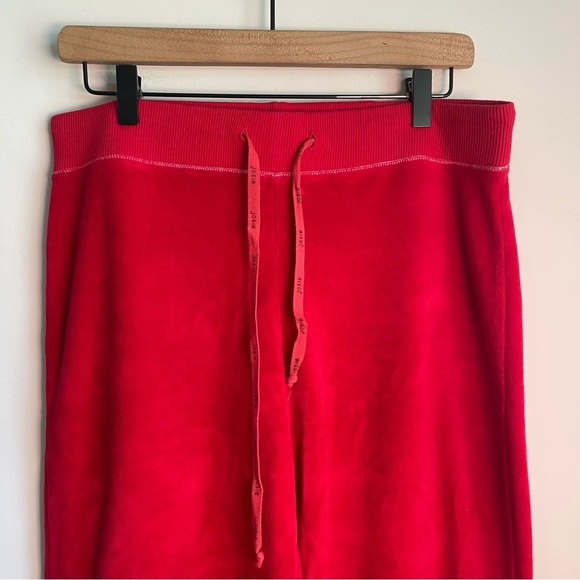 Natori Josie red velour lounge pants size medium - Picture 3 of 6